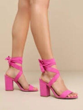 Lulu's Pink Women's Heeled Sandals